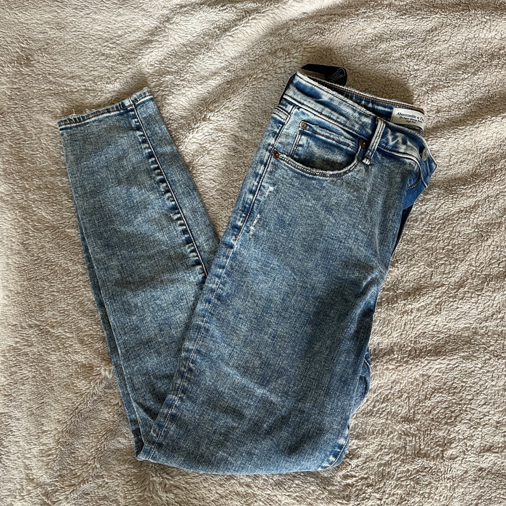 Curve Love High Rise Super Skinny Ankle Jeans in Medium Wash